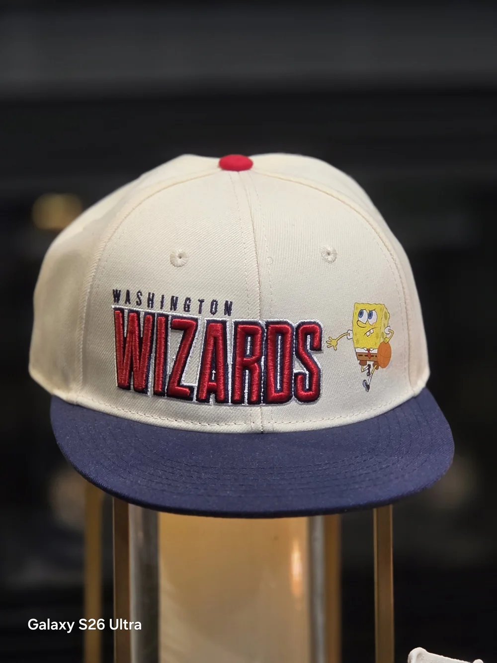 Washington Wizards Cream & Navy Snapback Hat